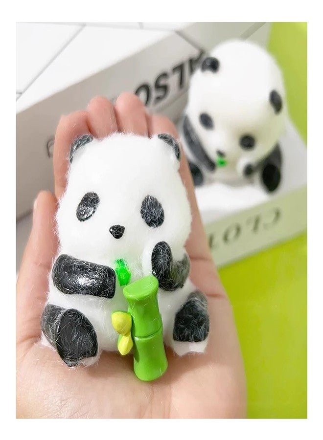 SHILIFE Taba Squishy Panda,Stress Ball,Kawaii Squishies PVC Toys,Stress Relieving Fur Ball OPP Packaging Gifts|Squishy Fidget Toys for Anxiety & Relaxation|Perfect Desk Accessory for Adults (Panda) - Image 1